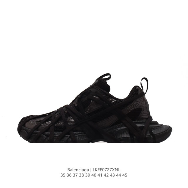 独家实拍balenciaga 巴黎世家 Phantom Sneaker 3Xl 24Ss Ok版 绑带做旧复古老爹鞋 巴黎世家十代 官方全套配件鞋盒 鞋带 防尘