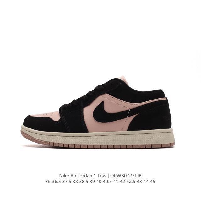 耐克 乔丹air Jordan 1 Low Aj1 乔1 乔丹1代aj1 低帮复古文化休闲运动篮球鞋。该鞋款从 1985 年元年款汲取设计灵感，焕新演绎简约经典